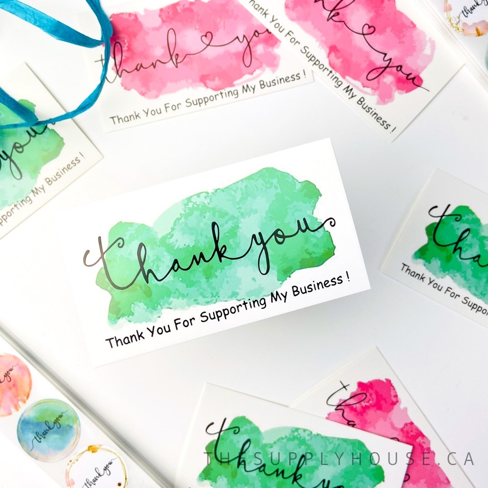 25 Thank You Cards. Small Business Cards. Shipping Supplies. Product Packaging